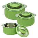 Jaypee Plus Fabrene Casserole, Set of 3, Green