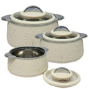 Jaypee Plus Fabrene Casserole, Set of 3, Ivory