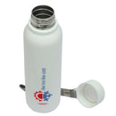 Jaypee BrightSteel Steel Water Bottle, Insulated, Hot & Cold, 700ml, White