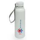 Jaypee BrightSteel Steel Water Bottle, Insulated, Hot & Cold, 700ml, White
