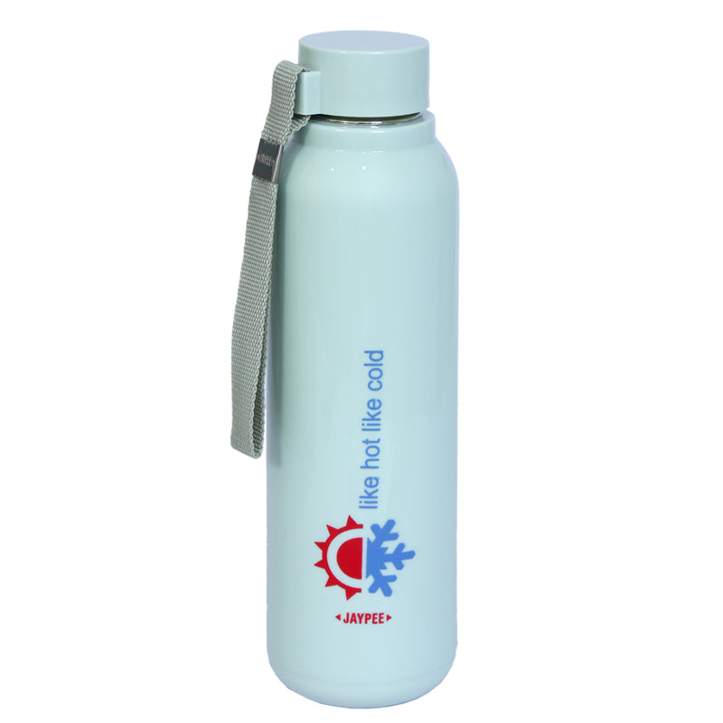 Jaypee BrightSteel Steel Water Bottle, Insulated, Hot & Cold, 700ml, Olive Green