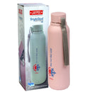 Jaypee BrightSteel Steel Water Bottle, Insulated, Hot & Cold, 700ml, Pink