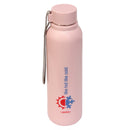 Jaypee BrightSteel Steel Water Bottle, Insulated, Hot & Cold, 700ml, Pink