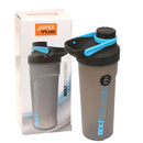 Jaypee Plus Bolt Shaker, with Wire Blending Ball, Plastic, 700ml, Grey Blue