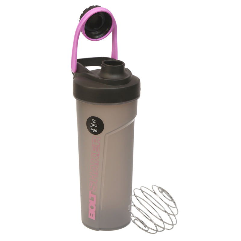 Jaypee Plus Bolt Shaker, with Wire Blending Ball, Plastic, 700ml, Grey Pink