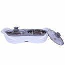 Jaypee Plus Electric Stainless Steel Casserole, E-warmer, Set of 2, White, 1150ml