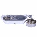 Jaypee Plus Electric Stainless Steel Casserole, E-warmer, Set of 2, White, 1150ml