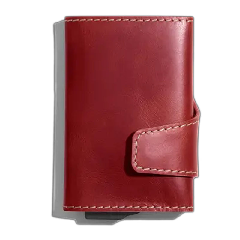Keeper RFID Wallet, Tri-Fold, Scarlet Red