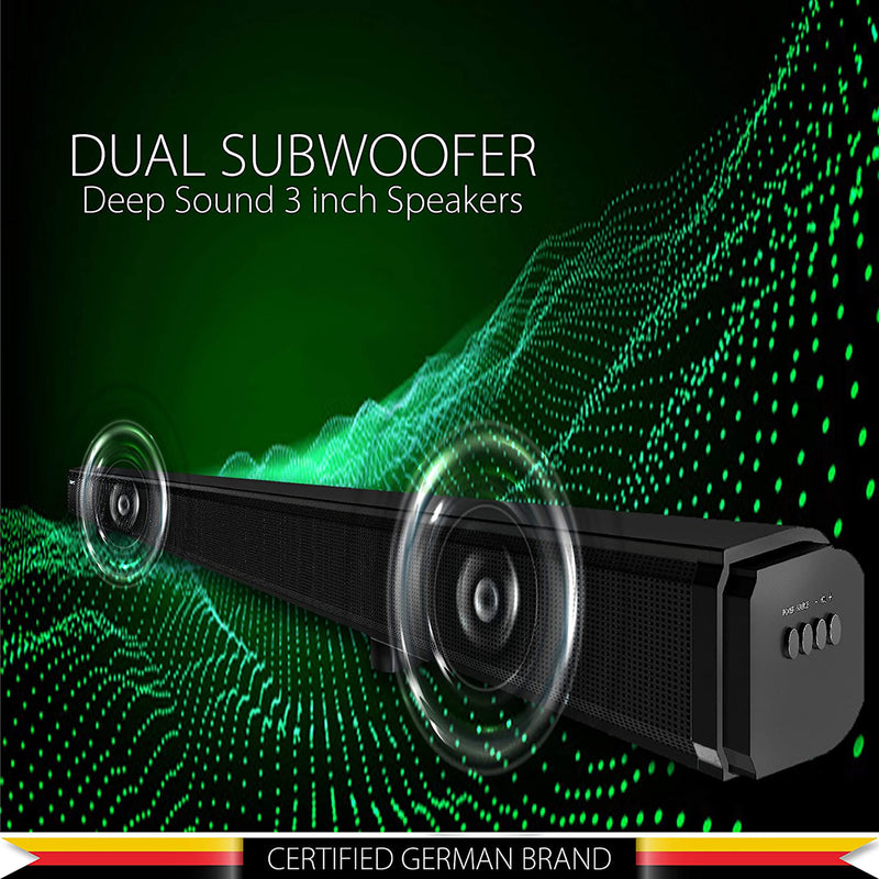 Blaupunkt SBA01 100W Soundbar with built-in Subwoofer, HDMI-Arc, Optical, Aux-in, USB & Bluetooth