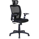 Parin Fabric Office Chair, with Adjustable Seat, Head Support, Black