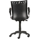 Parin Ergonomic Fabric Office Chair with Armrest, Swivel Adjustable Seat, Black