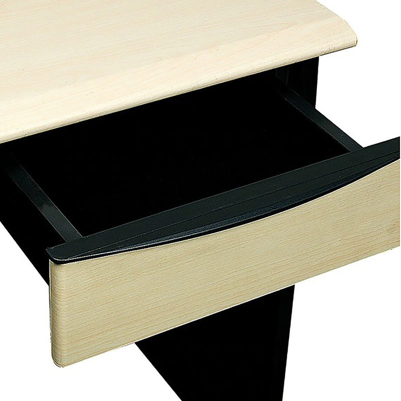 Parin Office Table with Single Drawer, Maple Finish, OT 909- 1200