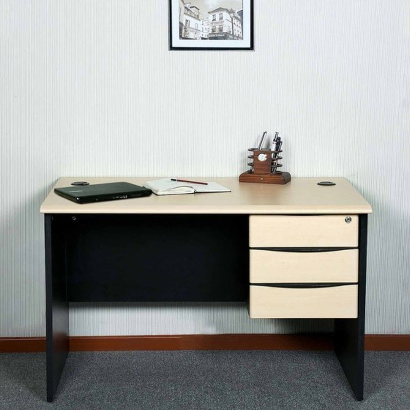 Parin Office Table with Three Drawer with Maple Finish - OT 909 - 1200