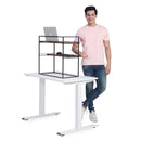 Fitizen Zen Height Adjustable Table, Black & Brown FITI-150-BB