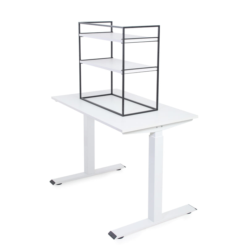 Fitizen Zen Height Adjustable Table, Black & White FITI-150-BW