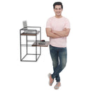Fitizen Zen Height Adjustable Table, Wall Mounted, Black & Brown FITI-151-BB
