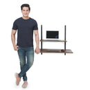 Fitizen Zen Height Adjustable Rack, White & Brown FITI-153-WB