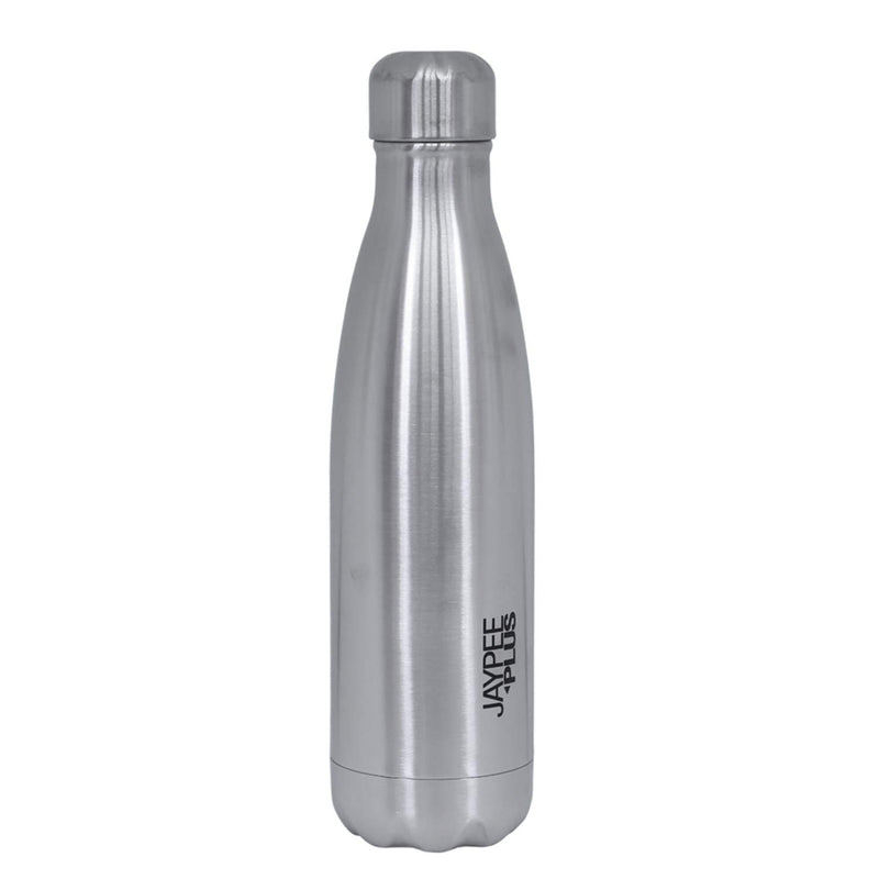 Jaypee Plus Alpha 500 Stainless Steel Water Bottle, 500 ml, Metallic