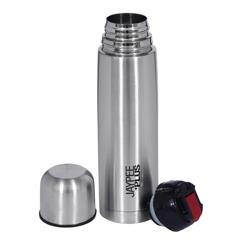 Jaypee Plus Max 750 Thermosteel Flip Lid Flask, 750 ml, Silver, Metallic