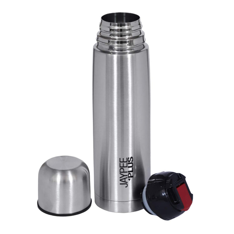 Jaypee Plus Max 750 Thermosteel Flip Lid Flask, 750 ml, Silver, Metall