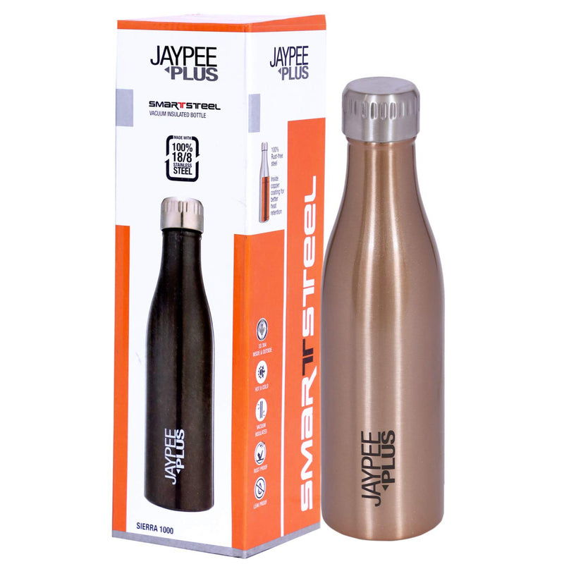 Jaypee Plus Sierra 1000 Stainless Steel Water Bottle, 1000 ml, Copper