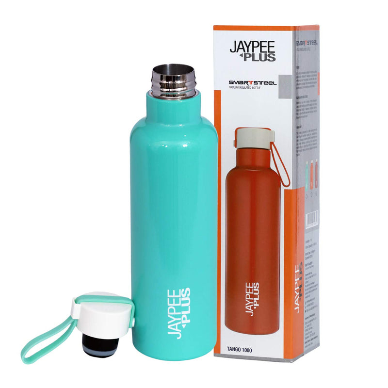 Jaypee Plus Tango 1000 Stainless Steel Water Bottle, 900 ml, Green