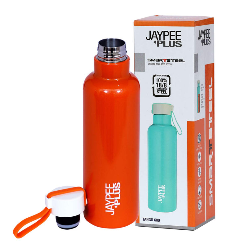 Jaypee Plus Tango 600 Stainless Steel Water Bottle, 500 ml, Orange