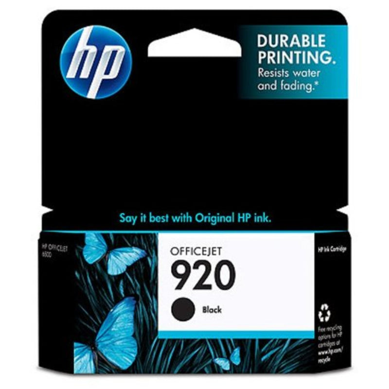 HP 920 Ink Cartridge, Black, CD971AA