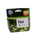 HP 704 Inkjet Ink Cartridge, Tri-color, CN693AA