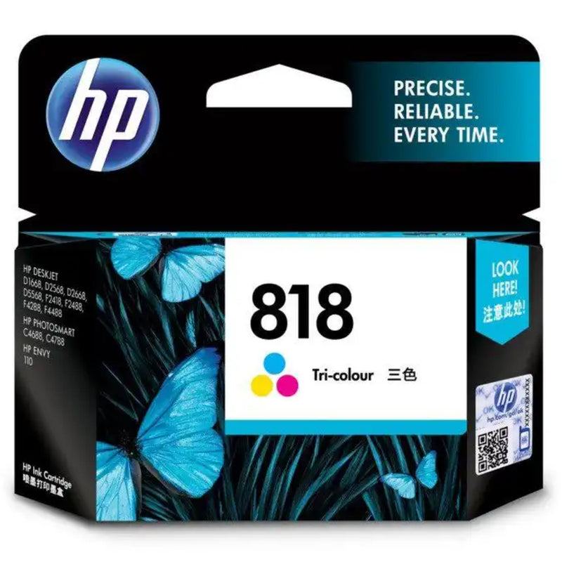 HP 818 Ink Cartridge, Tri-color, CC643ZZ