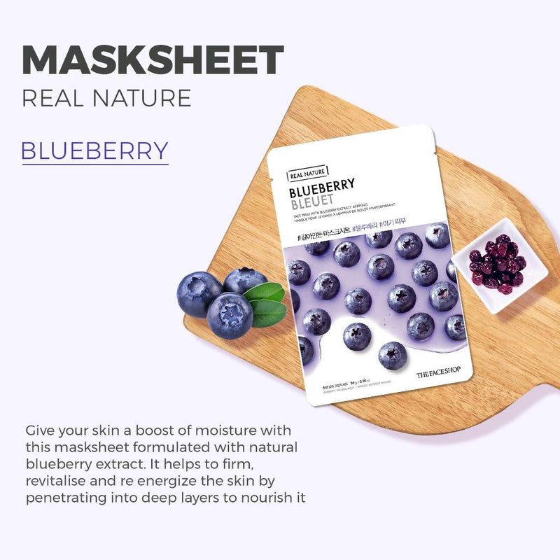 Real Nature Blueberry Face Mask