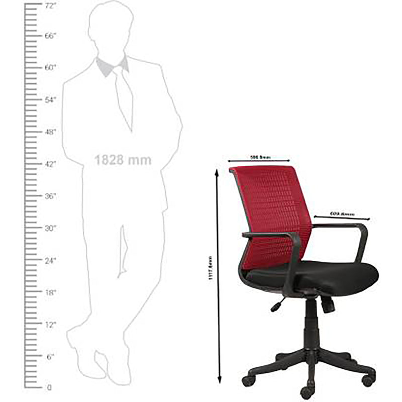Parin Ergonomic Office Chair, Black, 998AB