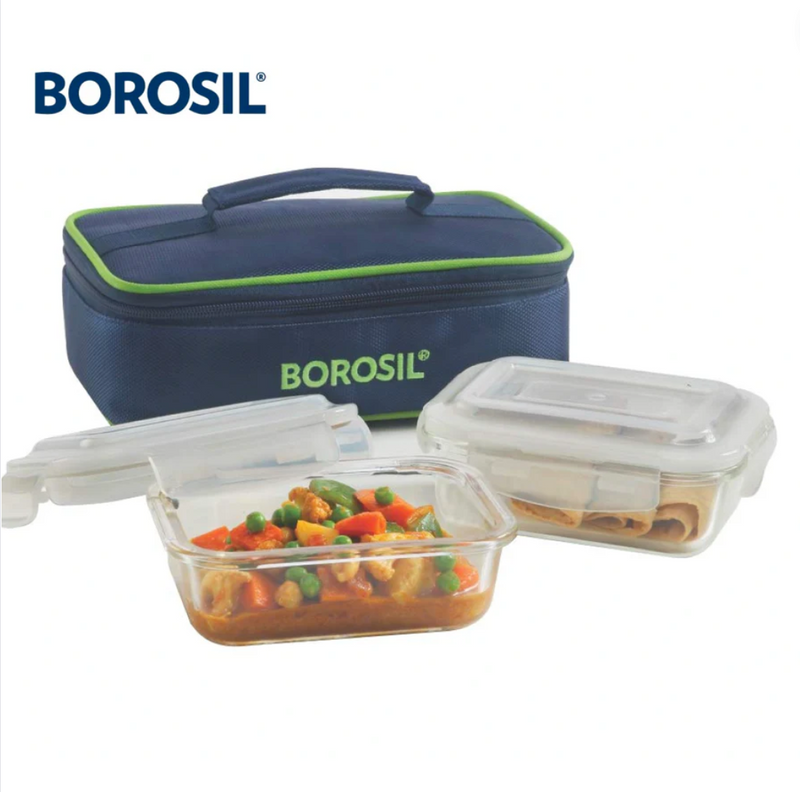 Borosil Microwavavle Glass lunch box