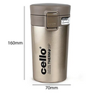 Cello Monty Stainless Steel Flask, 300ml, Grey